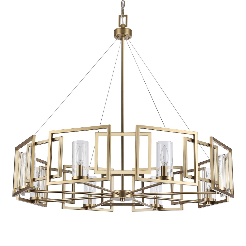 Golden Lighting Marco 8-light Chandelier in Brushed Champagne Brass